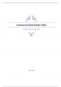 Commercial Real Estate Question and answers rated A+