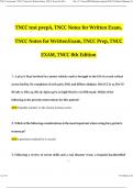 TNCC test prepA, TNCC Notes for Written Exam, TNCC Notes for Written Exam, TNCC Prep, TNCC EXAM Questions and Answers Updated (2024 / 2025) (Verified Answers)