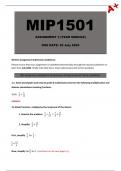 MIP1501 Assignment 3 [Detailed Answers] Year Module - Due: 22 July 2024