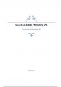 Texas Real Estate Marketing SAE Question and answers rated A+