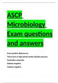 ASCP Microbiology Exam questions and answers 2024.