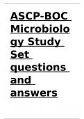 ASCP-BOC Microbiology Study Set questions and answers.