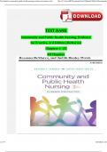 Complete Test Bank Community & Public Health Nursing Evidence for Practice 3rd Edition DeMarco Walsh Questions & Answers with rationales (Chapter 1-25) 2024 Edition ISBN:9781975111694