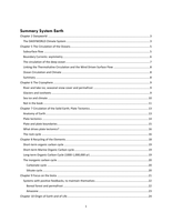 Summary System Earth