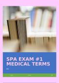 SPA EXAM #1 MEDICAL TERMS