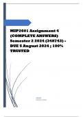 MIP2601 Assignment 4 (COMPLETE ANSWERS) Semester 2 2024 (348743) - DUE 5 August 2024 Course Mathematics for Intermediate Phase teachers III (MIP2601) Institution University Of South Africa (Unisa) Book Teaching Mathematics