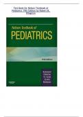 Test Bank for Nelson Textbook of Pediatrics 19th Edition by Robert M. Kliegman