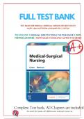 TEST BANK FOR MEDICAL-SURGICAL NURSING, 8TH EDITION (LINTON, 2023), CHAPTER 1-4 , LATEST UPDATE 2024 A+ GRADE EXAM WITH ACTUAL CORRECT QUESTIONS AND COMPLETE WELL EXPLAINED 100% VERIFIED ANSWERS WITH RATIONALE [ALL YOU NEED TO PASS YOUR EXAMS]