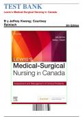 Test Bank For Lewis's Medical-Surgical Nursing in Canada 5th Edition by Jane Tyerman, Shelley Cobbett All Chapters 1-72 LATEST