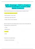 AUBF; Strasinger - PART 2_Chapter 4: Physical Examination of Urine Latest  Update Graded A+