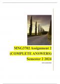 MNG3702 Assignment 2 (COMPLETE ANSWERS) Semester 2 2024