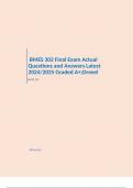  BMES 302 Final Exam Actual Questions and Answers Latest 2024/2025 Graded A+;Drexel