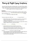 Theory of Flight Essay Questions  IEB