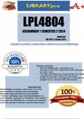 LPL4804 Assignment 1 Semester 2 2024