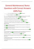 BOMA – HVAC Exam Update Questions with Correct Answers Graded 100% Pass A+