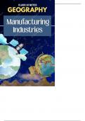 Ch 6 Manufacturing Industries for class 10