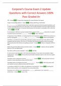 Corporal's Course Exam 1 Review Update Questions with Correct Answers 100% Pass Graded A+