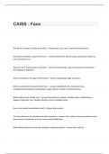 CAISS Exam Questions and Answers - Face