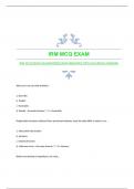 IRM MCQ EXAM|GUARANTEED EXAM RESOURCE WITH ACCURATE ANSWERS