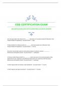 ESB CERTIFICATION EXAM WITH GUARANTEED ACCURATE ANSWERS