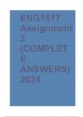 ENG1517 Assignment 2 (COMPLETE ANSWERS) 2024