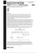 Hepatitis C Virus Encoded Antigen  (Recombinant c22-3, c200 and NS5)  ORTHO ® HCV Version 3.0 ELISA Test System