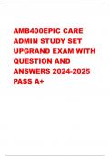 AMB400EPIC CARE  ADMIN STUDY SET  UPGRAND EXAM WITH  QUESTION AND  ANSWERS 2024-2025  PASS A+ True or False: OCC records can configure order details for procedures and medications, inpatient or  outpatient, for all levels of the hierarchy. - correct answe