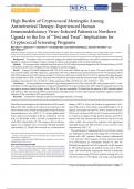 High Burden of Cryptococcal Meningitis Among  Antiretroviral Therapy–Experienced Human  Immunodeficiency Virus–Infected Patients in Northern  Uganda in the Era of “Test and Treat”: Implications for  Cryptococcal Screening Programs