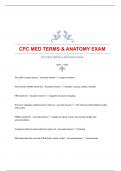 CPC MED TERMS & ANATOMY EXAM