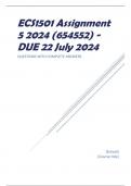 ECS1501 Assignment 5 2024 (654552) - DUE 22 July 2024