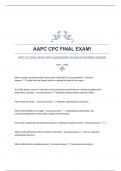 AAPC CPC FINAL EXAM! WITH GUARANTEED ACCURATE ANSWERS|VERIFIED