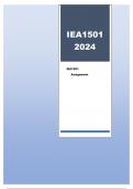 IEA1501 ASSIGNMENT 3 ANSWERS 2024