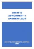 ENG1515 ASSIGNMENT 3 ANSWERS 2024