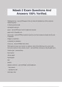 Ndaeb 2 Exam Questions And Answers 100% Verified.