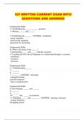 ICF WRITTEN CURRENT EXAM WITH QUESTIONS AND ANSWERS