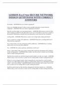 LESSON 8.3 C700 SECURE NETWORK DESIGN QUESTIONS WITH CORRECT ANSWERS.docx