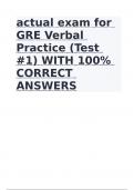 GRE practice test questions  And answers 