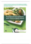 Test Bank For Nutritional Foundations And Clinical Applications A NURSING APPROACH 8th Edition By Michele Grodner, Sylvia: WITH VERIFIED ANSWERS 100% GRADED A+|2023/2024.