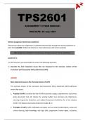 TPS2601 Assignment 2 [Detailed Answers] Year Module - Due: 25 July 2024