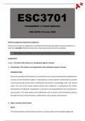 ESC3701 Assignment 4 [Detailed Answers] Year Module - Due 23 July 2024