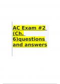 AC Exam -2 (Ch. 6)questions and answers