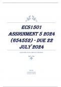 ECS1501 Assignment 5 2024 (654552) - DUE 22 July 2024