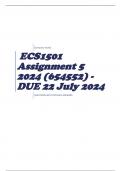 ECS1501 Assignment 5 2024 (654552) - DUE 22 July 2024