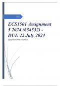 ECS1501 Assignment 5 2024 (654552) - DUE 22 July 2024