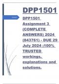 DPP1501 Assignment 3 (COMPLETE ANSWERS) 2024 (843761) - DUE 29 July 2024