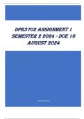 DPR3702 Assignment 1 Semester 2 2024 - DUE 16 August 2024