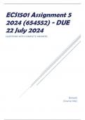 ECS1501 Assignment 5 2024 (654552) - DUE 22 July 2024