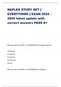 NAPLEX STUDY SET { EVERYTHING } EXAM 2024 -2025 latest update with correct answers PASS A+