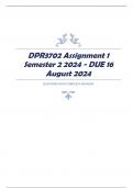 DPR3702 Assignment 1 Semester 2 2024 - DUE 16 August 2024