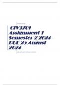 CIV3701 Assignment 1 Semester 2 2024 - DUE 25 August 2024